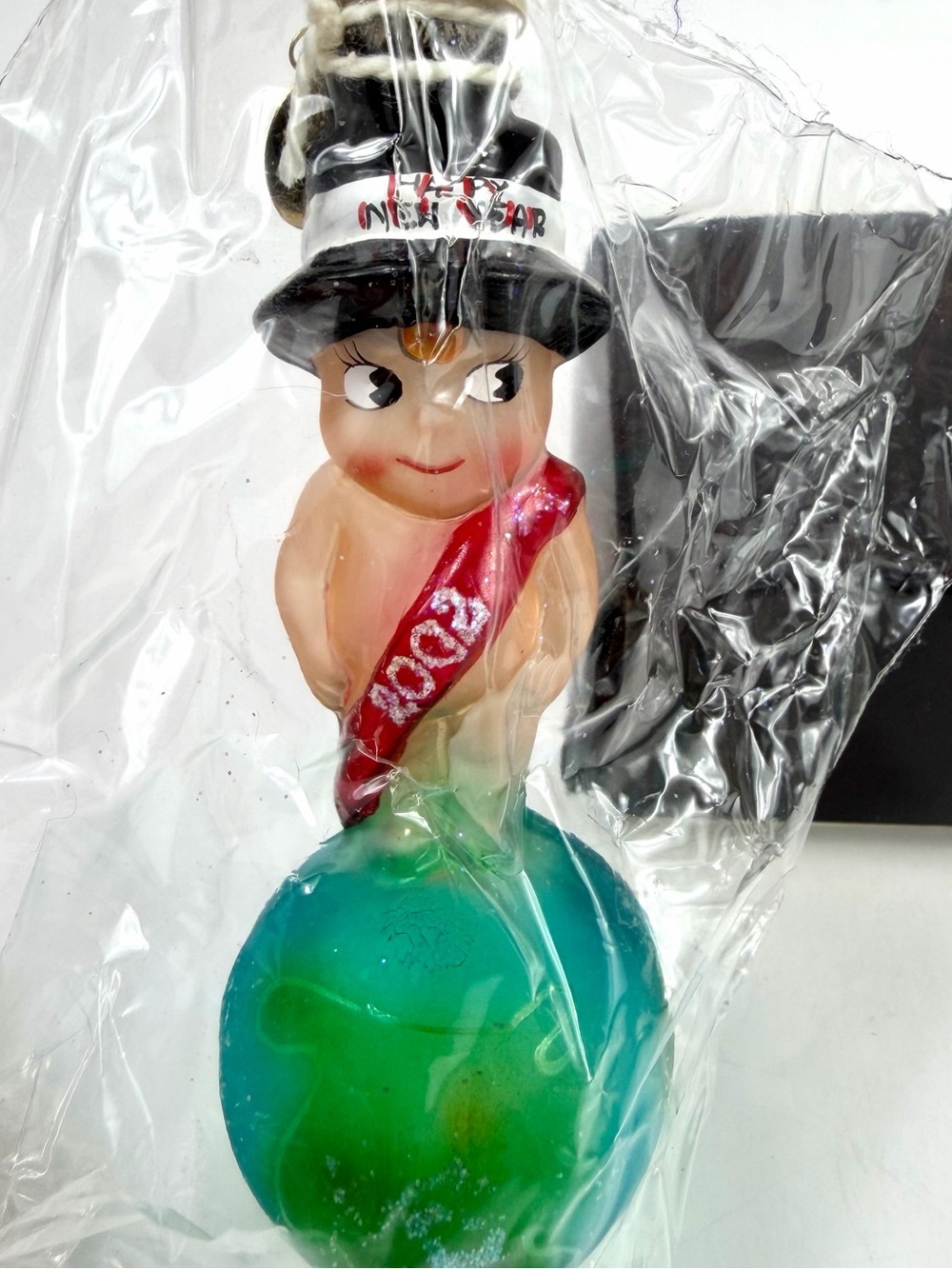 2002 Christopher Radko New Year's Baby Starlight Gems Light Cover 4” NIP Vintage